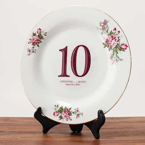 Classic Table Number Diecut Clear Cling Numbers 01-06 Royal Blue