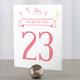 Homespun Charm Table Number Numbers 1-12 Nature