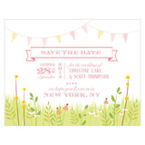 Homespun Charm Save The Date Card Nature