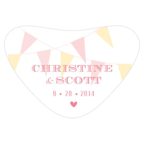 Homespun Charm Heart Container Sticker Nature