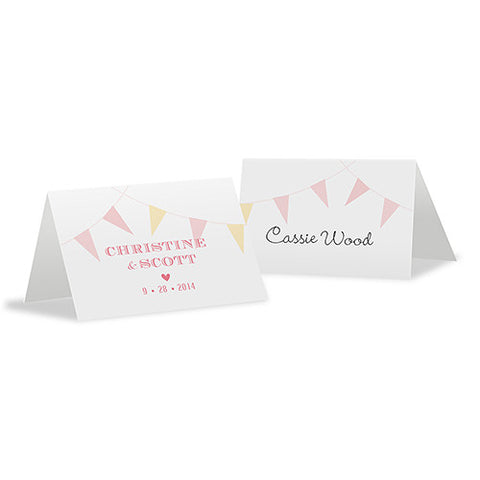 Homespun Charm Place Card With Fold Nature