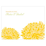 Zinnia Bloom Note Card Black