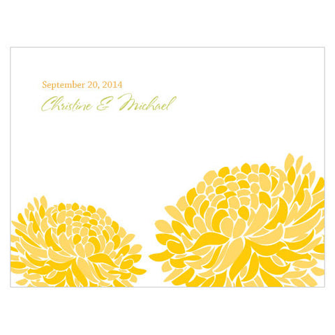 Zinnia Bloom Note Card Black