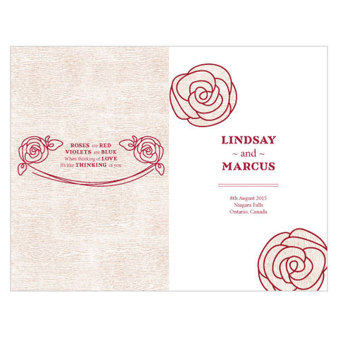 Rose Program Pastel Pink