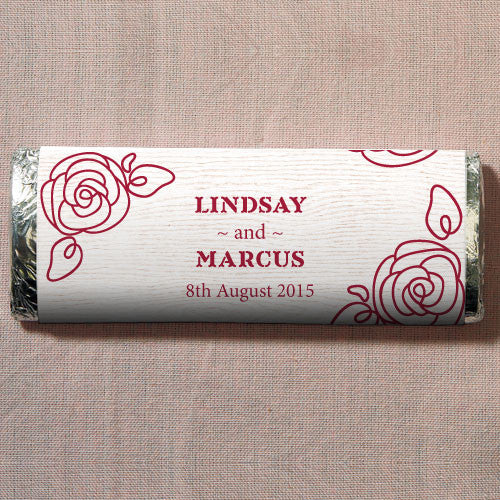 Rose Nut Free Gourmet Milk Chocolate Bar Pastel Pink