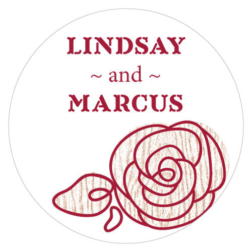 Rose Small Sticker Pastel Pink