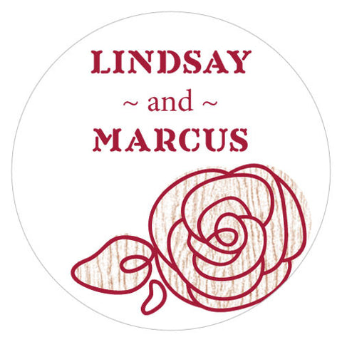 Rose Small Sticker Pastel Pink