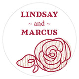 Rose Small Sticker Pastel Pink