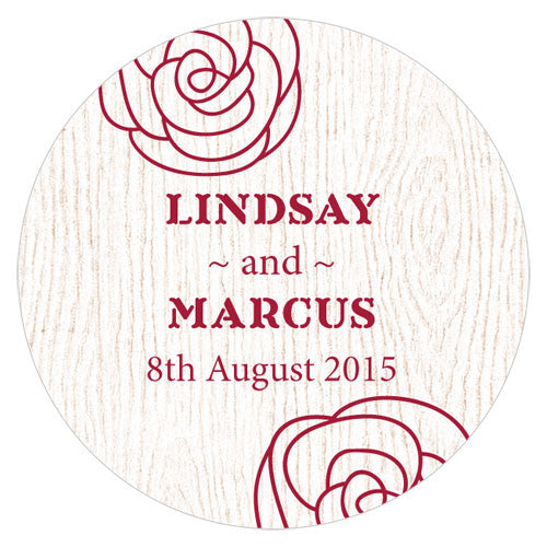 Rose Large Sticker Pastel Pink