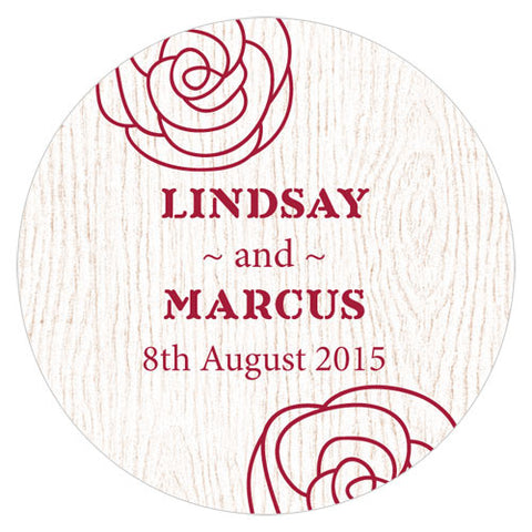 Rose Large Sticker Pastel Pink