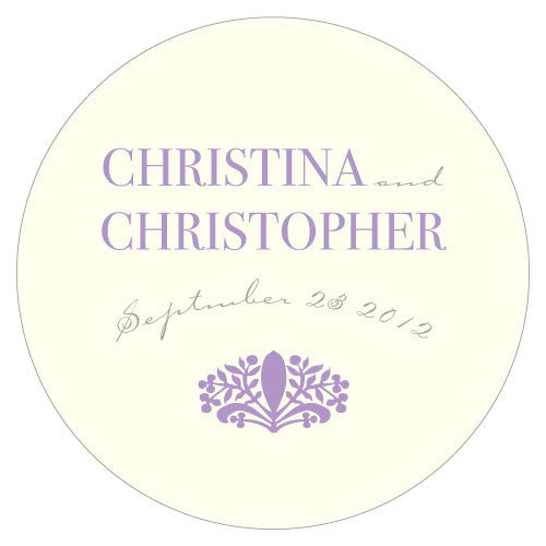 French Provin?al Large Round Cling Lavender