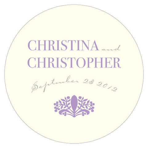 French Provin?al Large Round Cling Lavender