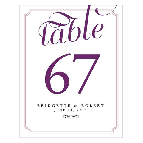 Expressions Table Number Numbers 1-12 Red Text With White Background
