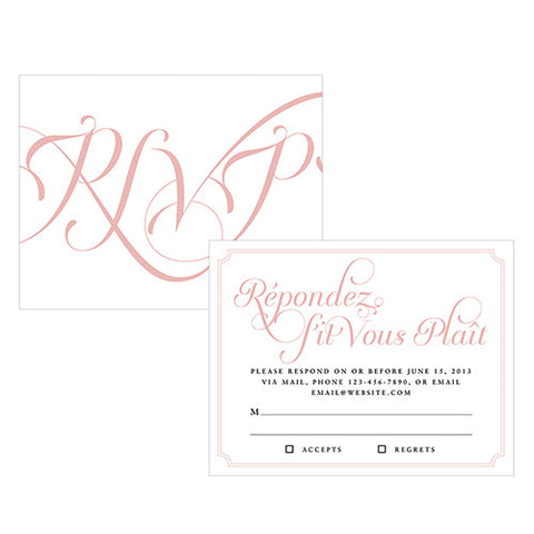 Expressions RSVP Red Text With White Background