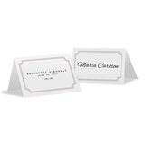 Expressions Place Card With Fold Red Text With White Background
