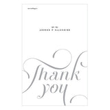 Expressions Thank You Card Red Text With White Background