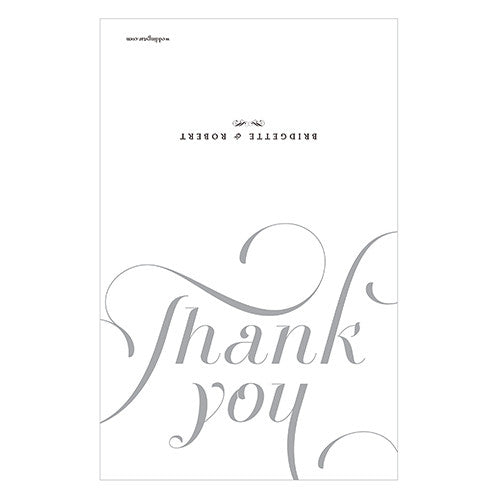 Expressions Thank You Card Red Text With White Background