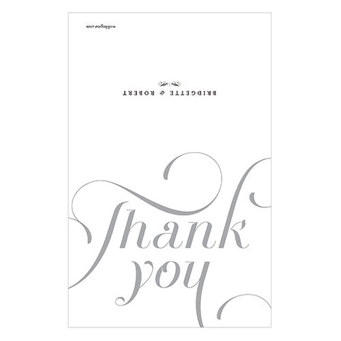 Expressions Thank You Card Red Text With White Background