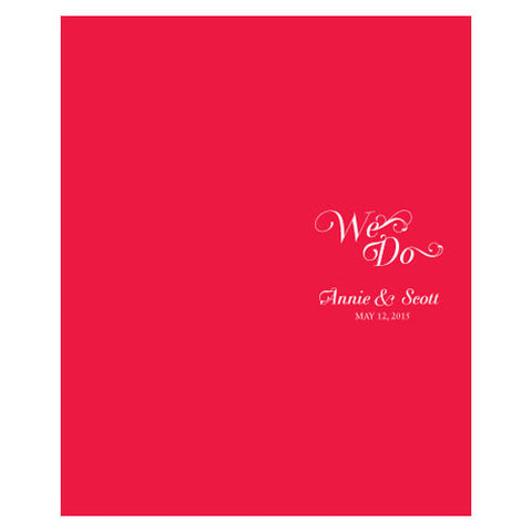 Expressions Program - Single Vertical Fold Red Background With White Text