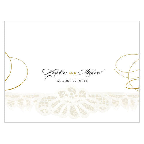 Vintage Lace Note Card Pastel Pink