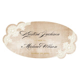 Vintage Lace Small Cling Pastel Pink