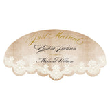 Vintage Lace Large Cling Pastel Pink