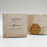 Vintage Lace Favor Box Wrap Pastel Pink