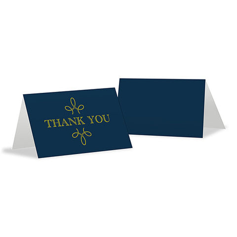 "Enjoy" "Thank you" Blank Tent Card Willow Green
