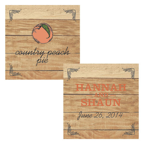 Fruit Themed Square Tags Blueberry