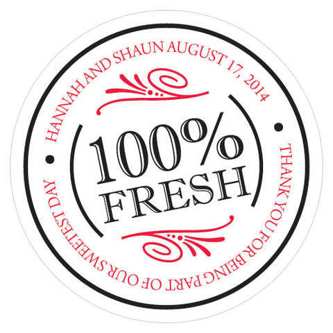 100% Fresh Small Sticker Blueberry