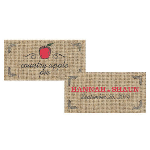 Fruit Themed Small Rectangular Tags Blueberry