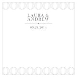 "Circle of Love" Wishing Well Personalized Cards Black