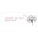 Dandelion Wishes Small Rectangular Tag Lavender
