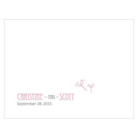 Dandelion Wishes Note Card Lavender