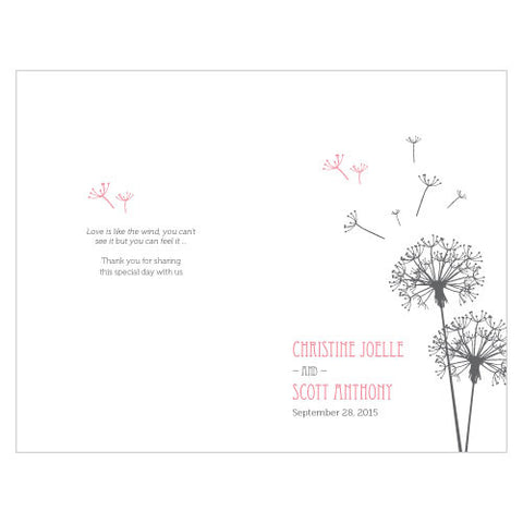 Dandelion Wishes Program Lavender