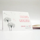 Dandelion Wishes Thank You Card Lavender