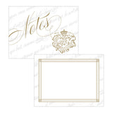 Parisian Love Letter Note Card Black