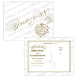 Parisian Love Letter Save The Date Card Black