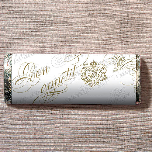 Parisian Love Letter Nut Free Gourmet Milk Chocolate Bar Black