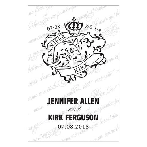 Parisian Love Letter Photo Frame Cling Black