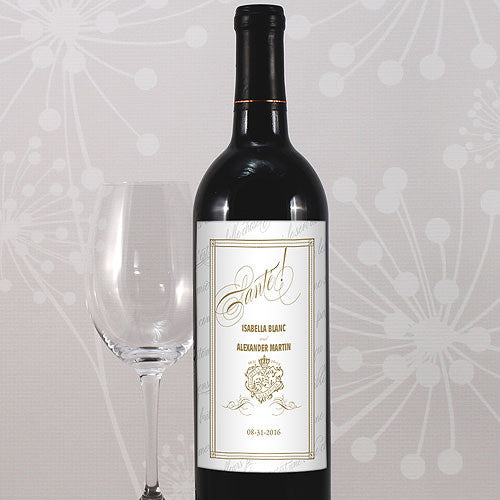 Parisian Love Letter Wine Label Black