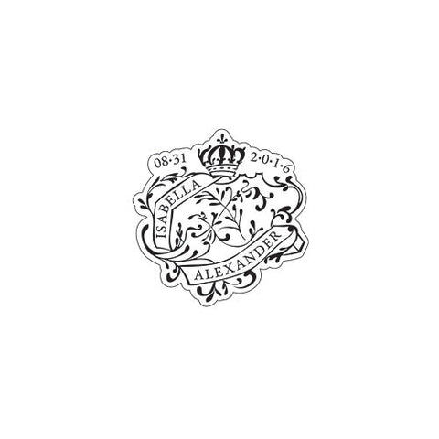 Parisian Love Letter Small Sticker Black