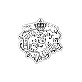 Parisian Love Letter Large Sticker Black