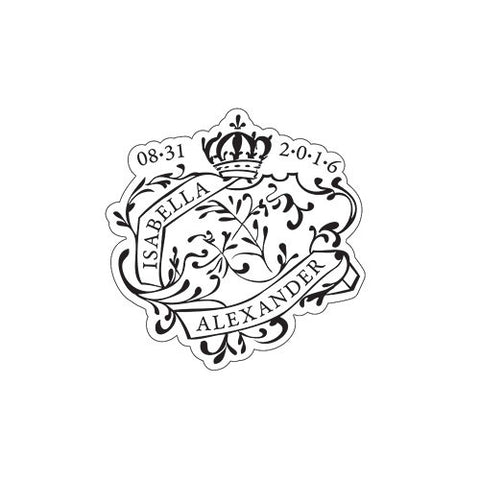 Parisian Love Letter Large Sticker Black