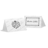 Parisian Love Letter Place Card With Fold Black