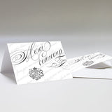 Parisian Love Letter Thank You Card Black