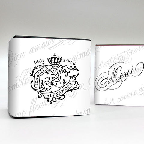 Parisian Love Letter Favor Box Wrap Black