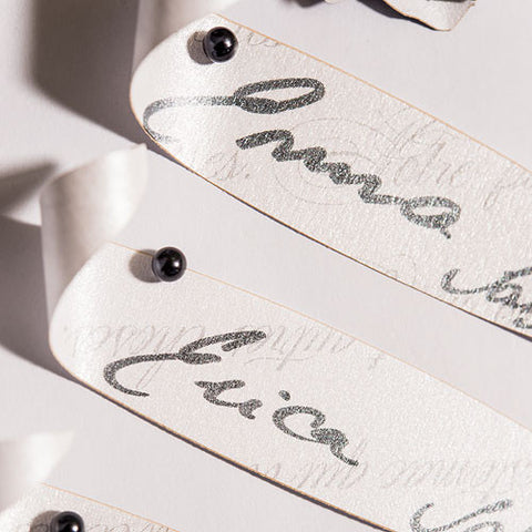 Parisian Love Letter Large Paper Scroll Shapes Silver