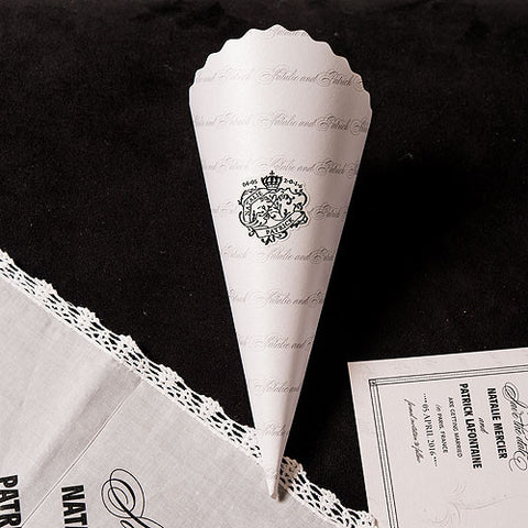 Parisian Love Letter Petal Cones Silver
