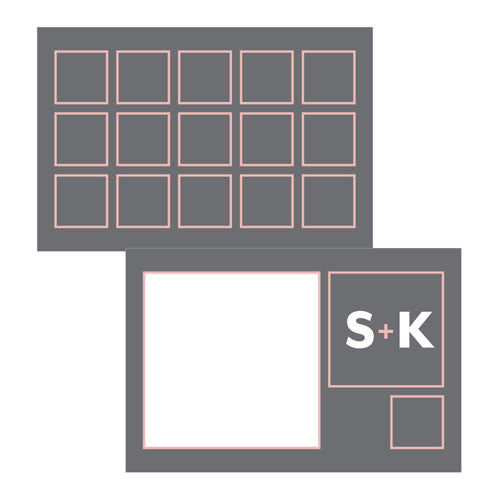Times Square Large Rectangular Tag White